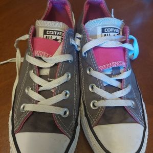 Gray & Pink Converse